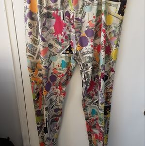 Fun money print pants
